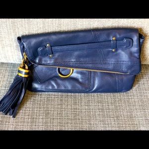 Derek Lam Navy Clutch With Tassel